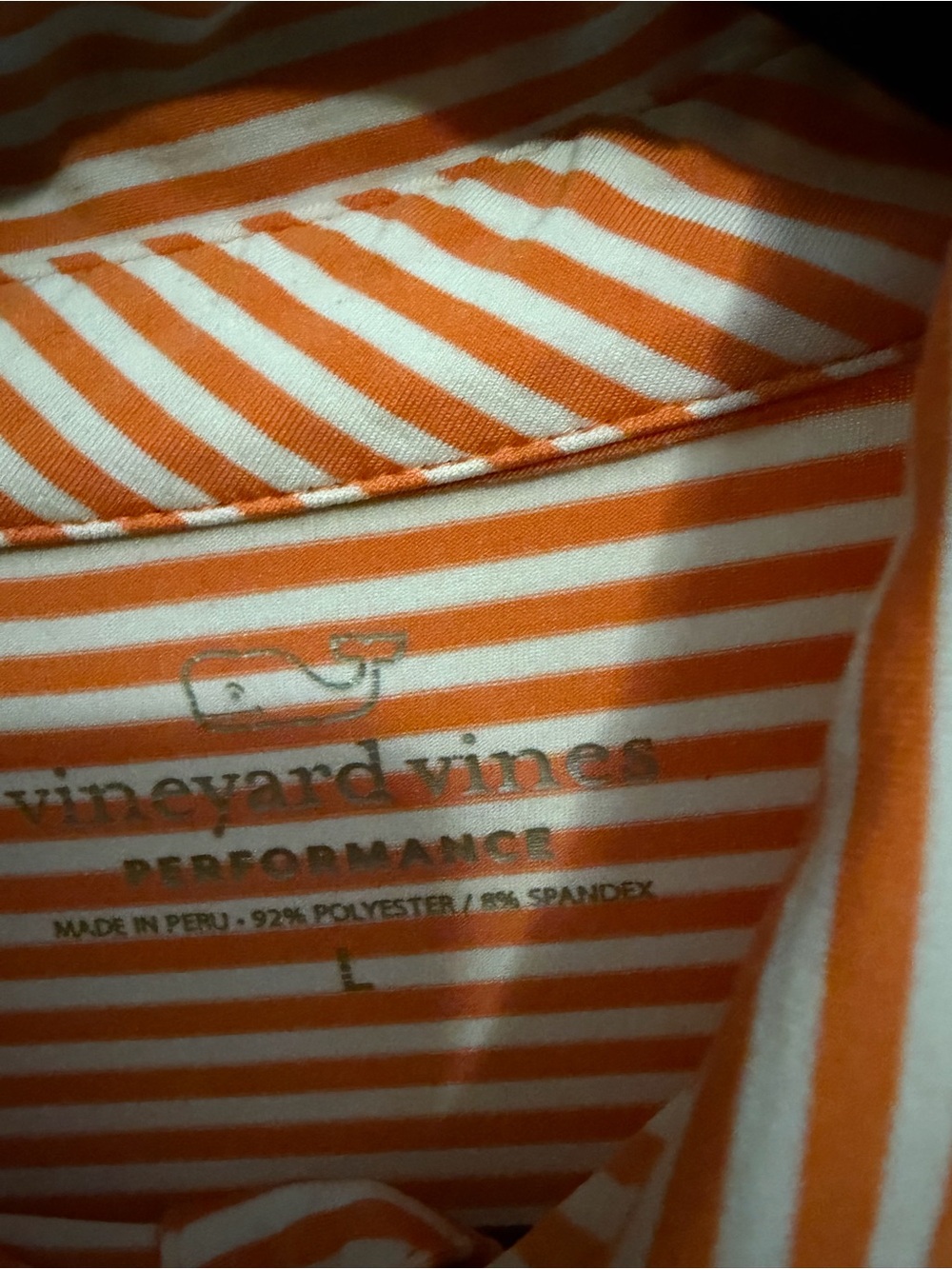 Vineyard Vines Florida Gators Orange & White Narrow-Stripe Polo - Picture 3 of 6